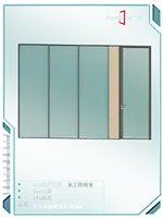 108A款明框双玻隔断