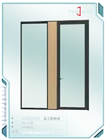 60厚隔断系统隐框双玻门